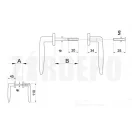 ANBO 9999/V cilinderes ajtókilincs garnitúra