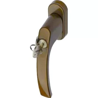 NEPTUN Zárható ablak félkilincs (Bronz, 7 mm)