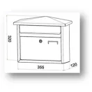 Denver univerzális postaláda (antik ezüst)