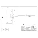 IBFM 91 1/75 Rugós ajtócsukó (nikkelezett) 75 mm