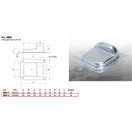 CA Combiarialdo 380F.G Csavarozható szárnyaskapu ütköző (160x130x48 mm)