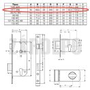 ELZETT Valido 7411 Kulcsos bevésőzár 45/90