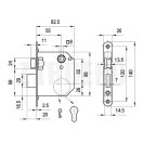 ELZETT 3436 Cilinderes kétnyelves lővér bevésőzár 55/55