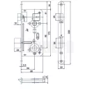 HOBES 24026 Cilinderes bevésőzár 50/90 (MIDI)
