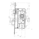 TITAN 411 U O20 LZ Cilinderes bevésőzár 55/72