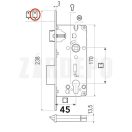 AGB Sicurezza Cilinderes bevésőzár 45/85