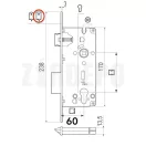 AGB Sicurezza cilinderes bevésőzár 60/85