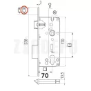 AGB Sicurezza Cilinderes bevésőzár 70/85