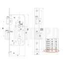 ANBO 72E Cilinderes tűzgátló bevésőzár 65/72 (inox)