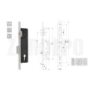 ANBO SR500/25 Görgős portálzár + 30/30 Zárbetét