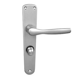   MAESTRO Christie hosszúcímes ajtókilincs garnitúra (F1 aluminium, 55 mm, toalett)