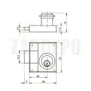 ELGA C69/40L Rászegezős bútorzár (balos)