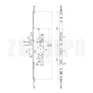 Elzett Multimodul többpontos zár 45/92/16/8/2150 (kompett, görgős, cilinder működtetésű)