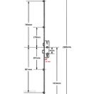 G-U Secury Europa R4 többpontos ajtózár 35/92/8 (görgős)
