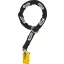 ABUS GRANIT Detecto X-Plus 8077/12KS120 black loop yellow Riasztós lánc + féktárcsazár kombo 120 cm