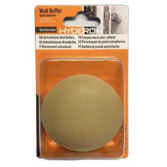 HYDERON L fali ajtóütköző 60x15 mm (2db, bézs)