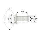 Ajtókitekintő / kukucskáló (réz) 15-25 mm