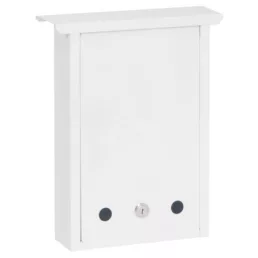 Nosztalgia zárható udvari postaláda (fehér)