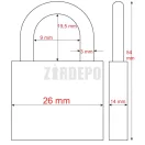 ABUS 155/20 Számzáras lakat (ezüst)