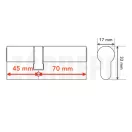 ABUS D6PS törésvédett zárbetét 45/70