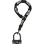 ABUS GRANIT 58/140HBIII100 + 12KS120 black loop Láncos motorzár 120 cm