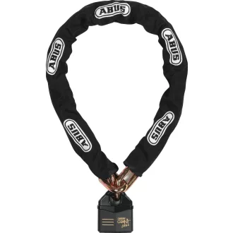   ABUS GRANIT Power Chain 37RK/80 + 14 KS 120 black loop Láncos motorzár 120 cm