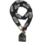   ABUS GRANIT Power Chain 37RK/80 + 14 KS 120 black loop Láncos motorzár 120 cm