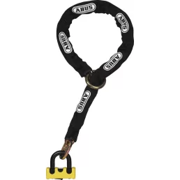   ABUS GRANIT Power XS 67/105HB50 yellow + 12KS120 black loop Láncos motorzár 120 cm