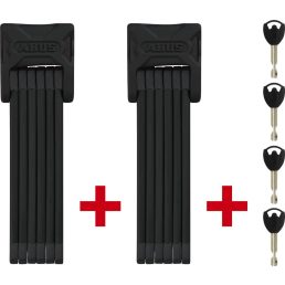   ABUS Bordo 6000K/90 BK SH TwinSet Hajtogatós kerékpárzár (fekete) 90 cm