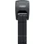 ABUS Bordo Alarm GRANIT X Plus 6500KA/90 BK SH Riasztós hajtogatós kerékpárzár (fekete) 90 cm