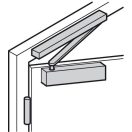 DORMA TS 92 B csúszósínes ajtócsukó / ajtó behúzó 40-80 kg EN 2-4 (ezüst, komplett)