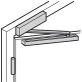   DORMA TS 92 G csúszósínes ajtócsukó / ajtó behúzó 40-80 kg EN 2-4 (ezüst, csak test)