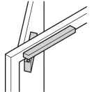 DORMA TS 93 G csúszósínes ajtócsukó/ajtóbehúzó 40-100 kg EN 2-5 (ezüst, csak test)