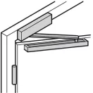DORMA TS 93 G csúszósínes ajtócsukó/ajtóbehúzó 40-100 kg EN 2-5 (ezüst, csak test)
