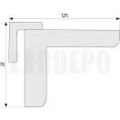 ABUS 2603 S  rugós ajtócsukó 20 kg EN 1 (ezüst)