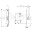 ABUS Ecoline CIT55N Kulcsos lővér bevésőzár 55/55