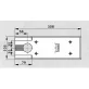 Fedlap DORMA BTS 75 V padlóajtócsukóhoz (INOX)
