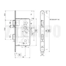 ABUS Ecoline BZ78/55T Toalett bevésőzár 55/78