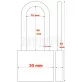   ABUS TITALIUM 727/30 HB60 KA (64TI/30 HB60 KA) 6311 Egyforma kulcsos lakat