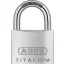ABUS 727/45 KA (64TI/45 KA) 6454 TITALIUM Egyforma kulcsos lakat