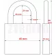   ABUS 727/45 KA (64TI/45 KA) 6454 TITALIUM Egyforma kulcsos lakat