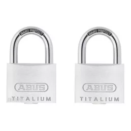   ABUS TITALIUM 727/30 Twins 2 db-os egyforma kulcsos lakat szett