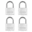 ABUS TITALIUM 727/40 Quad 4 db-os egyforma kulcsos lakat szett