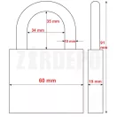 ABUS 727/60 TITALIUM lakat (64TI/60)