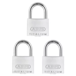   ABUS TITALIUM 727/40 Triples 3 db-os egyforma kulcsos lakat szett