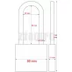   ABUS 727/50 HB80 KA (64TI/50 HB80 KA) 6514 TITALIUM Egyforma kulcsos lakat