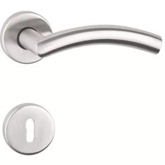   MAESTRO Design Arco Pro körrozettás ajtókilincs garnitúra (inox, kulcslyukas)