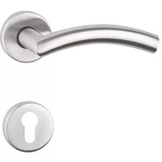   MAESTRO Design Arco Pro körrozettás ajtókilincs garnitúra (inox, cilinderes)