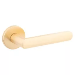   MAESTRO Design Basic Beta körrozettás ajtókilincs garnitúra (szatén réz, kulcslyukas)