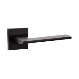   MAESTRO Design Basic Zeta négyzetrozettás ajtókilincs garnitúra (fekete, cilinderes)